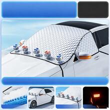 Car Snow Cover, Car Sunshade, Winter Car Snow Cover, Thickened Half-Cover For Windshield Frost And Snow Protection, Winter Snow Cover, Antifreeze Windshield Frost Cover - Conventional - View 11