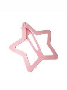 1pc Oversized Hollow Star Hair Clip, Giant Five-Pointed Star Hair Clip, Y2K Style Back Of Head Hair Clip, Unique Exaggerated Hair Accessory - Blue - View 8