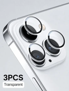 3pcs Transparent Camera Lens Protector Film, Compatible With IPhone 11-17 Series, Including 17/17 Pro/17 Pro Max/17 Air/16/16e/11/12/13/14/14 Pro/14 Pro Max/15/15 Plus/15 Pro Max, High-Quality Tempered Glass, Transparent - Clear - View 13