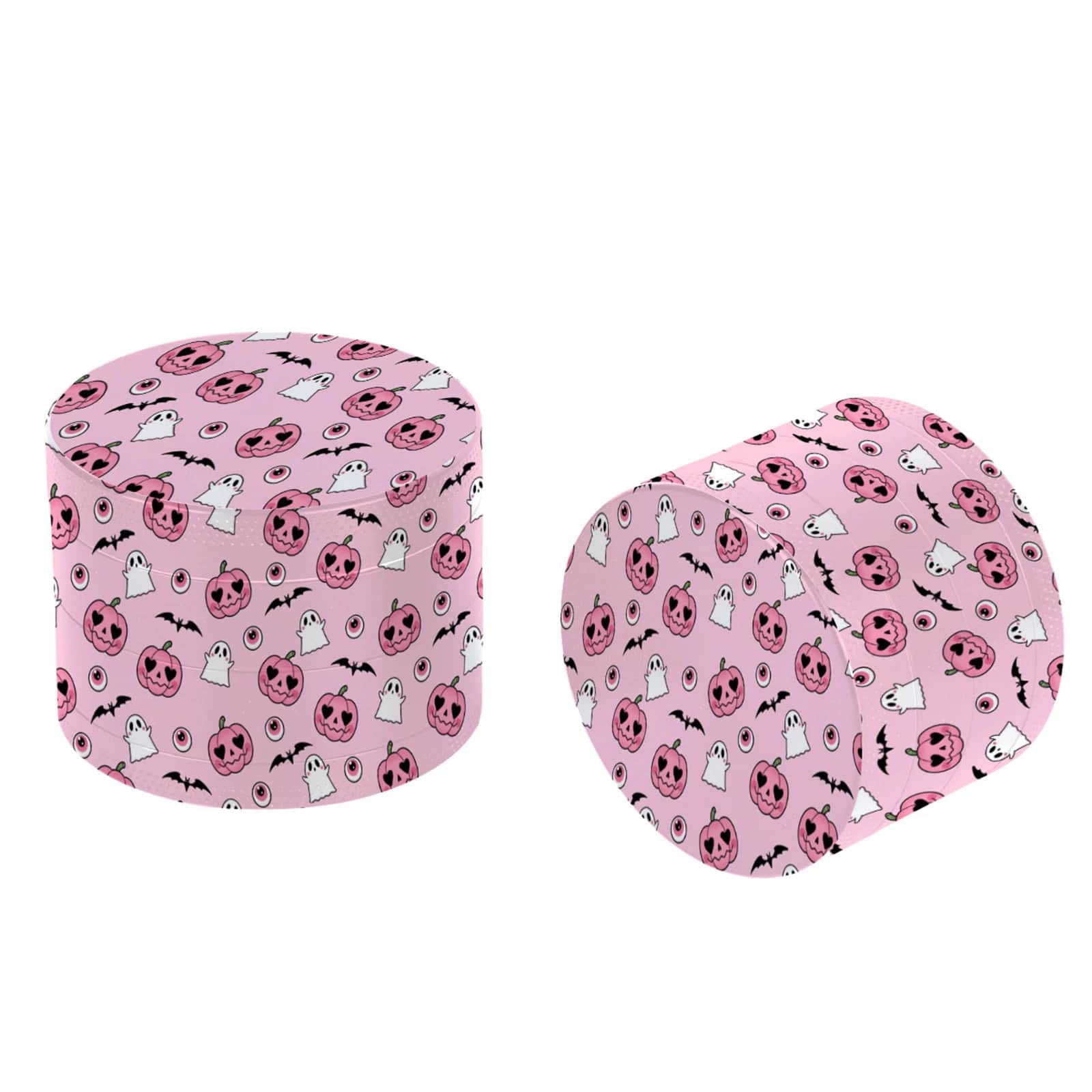 Premium Zinc Alloy Grinder - 50mm UV Printed Girly Cute Halloween Pattern, Efficient Spice Grinder, Vanilla Crusher, Suitable For Daily Use, Exquisite Gift For Men And Women, Christmas Gift Choice, Best Gift Option