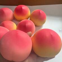 DOWMOO 1個熱銷逼真桃子捏捏球壓力紓壓玩具 - 彩色 - 查看 3