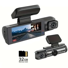 Kamera Dash Cam Mobil Dual Camera 1080P, Perekaman Depan dan Belakang, Penglihatan Malam Inframerah, Perekaman Berulang, Kamera DVR Mobil Sudut Lebar, Layar IPS 3,16 Inci, Kamera Video Dashboard Mobil Lensa Ganda, Dilengkapi Kartu Memori 32GB - hitam - View 11