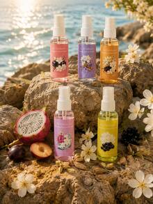 Brazil Beach Series Alcohol-Free Fragrance Spray, Long-Lasting Air Freshener, Limited Edition Combo Set, Suitable For Indoor And Outdoor Use. Blending Vanilla, Coconut, Floral, Fruity And Citrus Notes, Multi-Layer Design, Elegant And Charming, Using Rich Layered Fragrance Formula. Long-Lasting Scent, Effectively Eliminates Odors. Suitable For Daily Personal Use Or As A Thoughtful Gift. - Multiple Styles - View 8