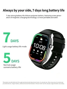 Lenovo Watch Fit Smartwatch, Slim Large Screen, Blood Oxygen Heart Rate Sleep, Bluetooth Calling, Health Monitoring, Wearable Sports Watch Bracelet, Ultra-Thin Dial, Lightweight (Supports Chinese And English Only) - View 7