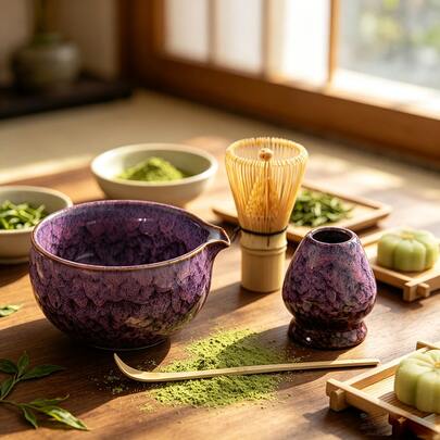 Handmade Vintage Japanese-Style Sakura Matcha Bowl, Made Of High-Quality Ceramic, Durable And Portable, Suitable For Business Meetings, Art Appreciation, Travel And Leisure, Japanese Tea Ceremony Bowl, Matcha, Dessert And Beverage Preparation Tool Set, Japanese Gift Box Tea Set, Song Dynasty Matcha Whisk Tool Set, Holiday Gift Set