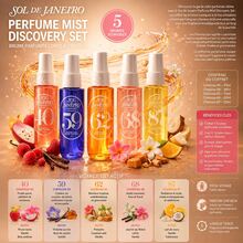 SOL DE JANEIRO - CHEIROSA 40 / 59 / 62 / 68 / 87 PERFUME MIST DISCOVERY SET – 30ml * 5 (Body & Hair) - Fresh - View 1