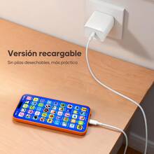 Multifunctional Children's Toy Phone With Built-In Music, Sound Effects, And Educational Content; Easy To Use And Durable. Orange - Orange - View 6