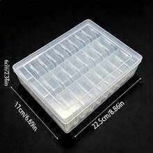 Bead Storage Box, Small Transparent Plastic Storage Box With Hinged Lid And Labels, Craft Storage Box For Bracelets, Jewelry, Diamonds, Clay Beads, Screws, Seeds, Small Parts Mini Box - Multicolor - View 14