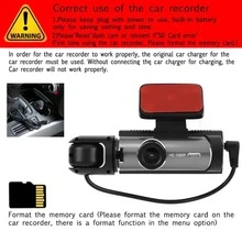 Kamera Dash Cam Mobil Dual Camera 1080P, Perekaman Depan dan Belakang, Penglihatan Malam Inframerah, Perekaman Berulang, Kamera DVR Mobil Sudut Lebar, Layar IPS 3,16 Inci, Kamera Video Dashboard Mobil Lensa Ganda, Dilengkapi Kartu Memori 32GB - hitam - View 7