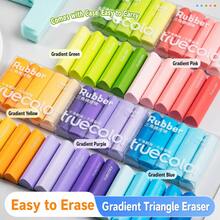5 st/ask gradient triangelsuddgummin, kreativa dammfria utan rester, superrena, för blyertsteckning, skissande, konst, kontor, planerare och skrivande - 5 stycken per förpackning - Visa 9