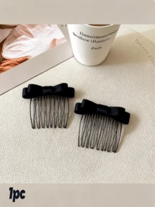 1pc/2pcs Bow Hair Clip, Bangs Clip, Elegant Hair Accessory, Side Bangs Styling Clip, Multi-Functional Comb Hair Clip, Cute Personalized Hair Accessory, Photo Prop, Suitable As Women's Gift, Holiday Gift, Back To School, Hair Accessory, Summer, Travel, Holiday, Party - Multiple - View 17
