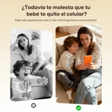 Multifunctional Children's Toy Phone With Built-In Music, Sound Effects, And Educational Content; Easy To Use And Durable. Orange - Orange - View 4