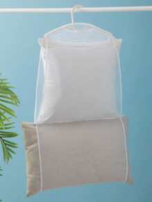 1pc Home Pillow Drying Mesh Bag, Solid Color Windproof Hanging Clothes Net, Multi-Functional Mesh Drying Net, Windproof Foldable Storage Drying Mesh Bag, Suitable For Drying And Storing Pillows, Underwear, Socks And Other Items - Multicolor - View 9