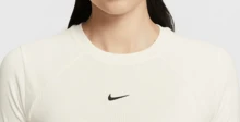 Nike Women's Crew Neck Long Sleeve T-Shirt White - White - View 3