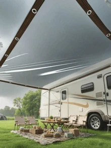 Thickened Transparent PE Waterproof Tarp, With Edging, Windproof Dustproof Warm Plant Cover, Waterproof Cost-Effective Rain Tarp - transparent - View 2