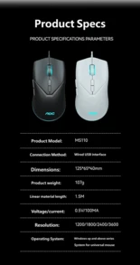 AOC Gaming Keyboard And Mouse RGB Backlit Lightweight 68-Key Wired Keyboard/Mouse (Sold Separately, Not A Set) Gaming/Office Computer Keyboard - View 10