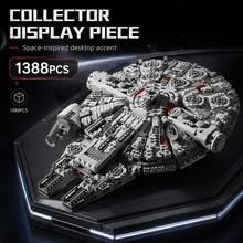 1388pcs Space Cargo Spaceship Building Block Model, Detailed Sci-Fi Starship Assembly Set, Adult Collectible Brick Display Model, Desktop And Bookshelf Decoration - Space Building Blocks - View 9