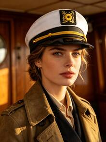 3/1pc Flight Attendant Hat, Aviation Captain Hat, Flight Attendant Role Play Sexy Uniform Hat, Suitable For Holiday Party Accessories - Multicolor - View 11