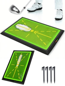 Golf Putting Mat Suitable For Different Skill Levels, Golf Hitting Training Mat, Swing Path Feedback/Analysis Golf Practice Mat, Precision Pro Swing Mat - Multicolor - View 1