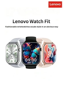 Lenovo Watch Fit Smartwatch, Slim Large Screen, Blood Oxygen Heart Rate Sleep, Bluetooth Calling, Health Monitoring, Wearable Sports Watch Bracelet, Ultra-Thin Dial, Lightweight (Supports Chinese And English Only) - View 1