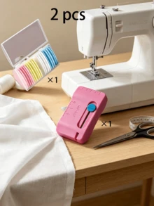 4-In-1 Seam Ripper Tool, Dual Magnetic Design, Built-In Ruler, Edge Guide And Stitch Marker, Includes Tailor's Chalk, Multi-Functional Sewing Repair Accessory, Suitable For DIY Sewing Projects - Multicolor - View 16