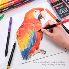1pc Qimiart Colored Pencil Set, 3.8mm Thick Core, Multi-Color, Professional Hand Drawing Coloring Pencils, Student Art Painting Coloring Doodle Pencils, Student Drawing Stationery Gift - Colored Pencils - View 8