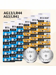 AG3 AG13 LR44 LR41 Alkaline Batteries, 1.5V Round Button Cell High Capacity Batteries, Suitable For Watch Batteries, Remote Controls, Computers, String Lights, Colored Lights, Flashlights - Multicolor - View 2