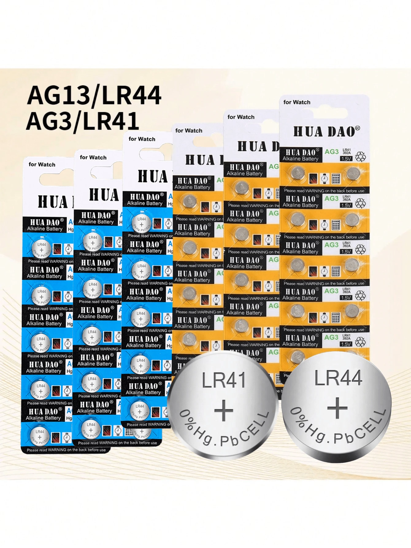 AG3 AG13 LR44 LR41 Alkaline Batteries, 1.5V Round Button Cell High Capacity Batteries, Suitable For Watch Batteries, Remote Controls, Computers, String Lights, Colored Lights, Flashlights