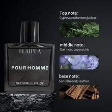 50ml Dreamfall 男士古龙水，信息素香氛，香根草和檀香木香味，无刺激性，黑色滚珠精油，适合约会和商务场合，天然持久香气，是送给男士的最佳礼物 - 無畏男士古龍 - 查看 5
