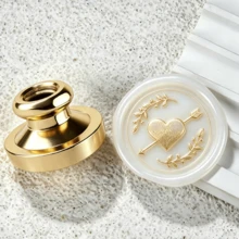 1pc Heart Series Thickened Brass Wax Seal Stamp Head (Without Handle, Handle Needs To Be Purchased Separately) - Single Piece - View 21