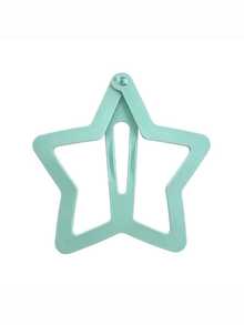 1pc Oversized Hollow Star Hair Clip, Giant Five-Pointed Star Hair Clip, Y2K Style Back Of Head Hair Clip, Unique Exaggerated Hair Accessory - Blue - View 6