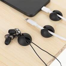 Cable Organizer And Cable Clips - Adhesive Cable Holders, Suitable For Desk, Nightstand, Car, Wall - For Chargers, For Home Office, Phone, Computer, Tablet Cable Management (No Drilling Required) - A - View 6