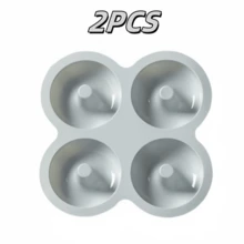 1/2PCS Air Fryer 4-Cavity Donut Silicone Mold, Home Baking Small Cake Mold, Compatible With Air Fryer And Oven, Can Make Donuts, Chocolate, Pudding, Small Snacks. Soft Non-Stick Material, Easy To Demold, Dishwasher , Easy To Clean And Store. Can Make 4 Donuts At Once, Round And Beautiful Shape, Homemade Breakfast, Afternoon Tea Dessert, Can Be Used Frozen, Beginner Friendly, Multi-Functional Kitchen Baking Tool, Homemade Dessert, Simple And Easy To Use Silicone Mold. - View 15