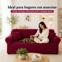 Beyoung Sofa Slipcovers - Burgundy - View 7