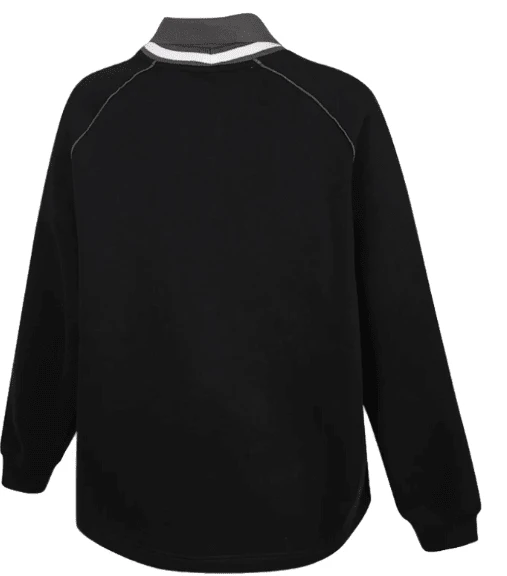 Nike Women's Comfortable Long Sleeve Pullover Polo Shirt, Black - Black - View 2