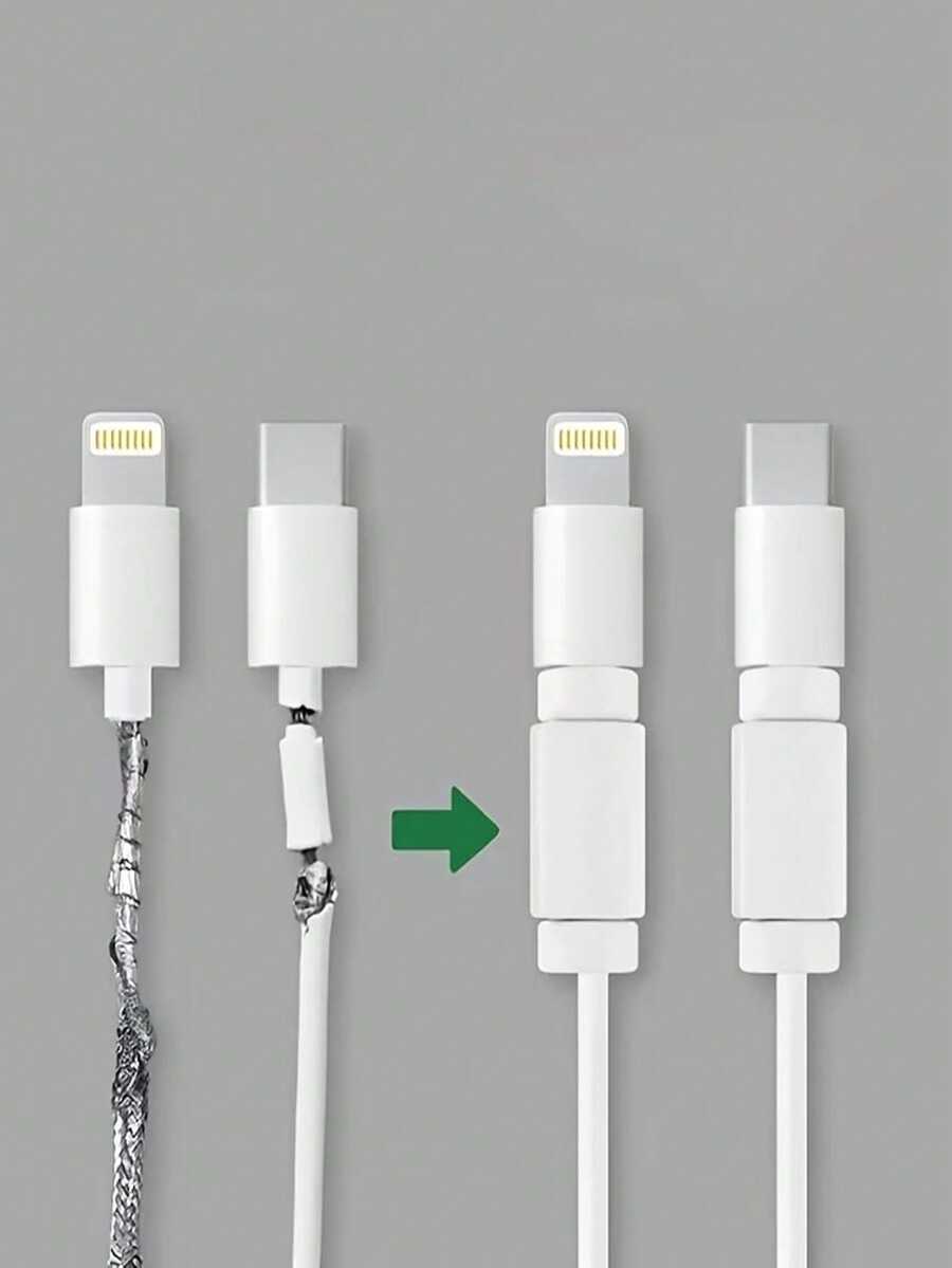 8pcs PVC Cable Protector, Durable Charging Cable Protector, Suitable For Phone, USB, Tablet Data Cable, Non-Electronic Accessory, Used For Charger Cable Protection