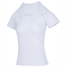 Kaos Wanita Nike Lengan Pendek Leher Raglan yang Nyaman dan Modis, Putih - Putih - View 1