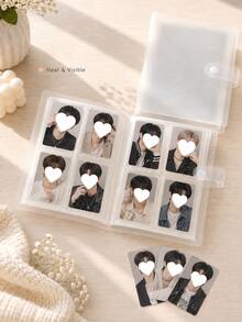 1pc 3-3.5 Inch K-POP Photo Card Album 4-Slot Photo Card Storage Book Anime Game Card Book Can Store K-Pop Cards/Sports Cards/Baseball Cards - A - View 2