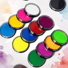 30g Large Single Pan Multicolor Solid Watercolor Paint, High Color Saturation, Bright Colors, Easy To Apply, Art & Calligraphy DIY Coating, Painting Watercolor Pigment, Learning Supplies - One Size - View 4