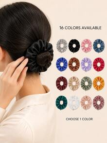 1/2/3/5/7/9/10pcs Silk Material Hair Ties With Hidden Pocket, Multi-Functional Hair Accessory Storage Bag, Portable Coin Purse, Beach Bag, Back To School Essential, Non-Waterproof Travel Supplies, Back To School Season Study Supplies, Holiday Camping Essential, Vacation Accessory, Mini Summer Style, Suitable For Women And Girls, Velvet Headband, Hidden Pocket Headband, Suitable For Storing Keys, Dollars, Lipstick And Other Small Items. - Multicolor - View 3