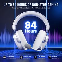 ATTACK SHARK L30PRO Wireless Gaming Headset, 7.1 Surround Sound, 50mm Driver Unit, 20ms Low Latency, Detachable Noise-Cancelling Microphone, Aluminum Alloy Body, Four Connection Modes - View 7