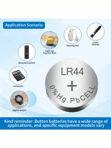 AG3 AG13 LR44 LR41 Alkaline Batteries, 1.5V Round Button Cell High Capacity Batteries, Suitable For Watch Batteries, Remote Controls, Computers, String Lights, Colored Lights, Flashlights - Multicolor - View 3