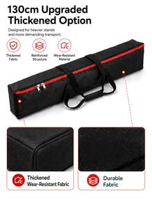 MIAOTU Photography Light Stand Portable Storage Bag 120/130/150cm, Large Capacity Tripod Storage Bag, Dual Zipper Design, Suitable For C-Stand, Background Stand And Umbrella Stand - View 3