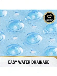 1PC Extra Long Non-Slip Bathtub Mat With Drain Holes And Suction Cups, Soft Feel, Machine Washable, Bathroom Shower Mat - For Home, Hotel, And Travel - Multi-Color Options - Multicolor - View 3