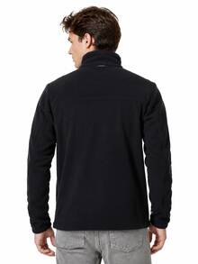 Columbia Jaket Softshell 3-in-1 Pria, Jaket Hangat Tahan Air dengan Lapisan Fleece untuk Olahraga Luar Ruangan Musim Gugur/Musim Dingin - Hitam - View 3