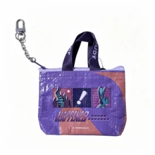 Mesuca Disney 1pc Cartoon Character Printed Mini Tote Bag, Zipper‑Closure Handbag, Portable Daily Carry Pouch, Ideal Casual Storage & Festival Gift For Animation Lovers - Multicolor - View 12