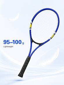 raqueta de tenis,tennis,padel,raqueta,pádel,Raqueta de Tenis Ligera para Principiantes con Funda de Transporte, Marco de Aluminio y Cuerdas de Nailon, 67 cm, para Adolescentes y Adultos, Rojo/Azul, 1 Raqueta + 1 Funda - Azul - Ver 7