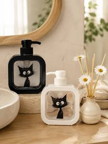 500ML Cartoon Cat/Pumpkin Transparent Travel Pump Dispenser Bottle, Aromatherapy Travel Bottle, Refillable Container, Halloween Gift/Christmas Gift - Multiple Styles - View 10