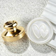 1pc Heart Series Thickened Brass Wax Seal Stamp Head (Without Handle, Handle Needs To Be Purchased Separately) - Single Piece - View 12