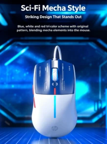 HP Mouse gaming berkabel M100 memiliki fitur pencahayaan RGB yang berkedip, antarmuka USB universal, desain ergonomis, penyesuaian DPI 4 tingkat, desain simetris, dan berbagai pilihan warna. Mouse ini cocok untuk laptop dan desktop. - View 5